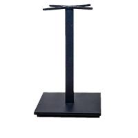 Base De Mesa De Jantar Quadrada Estocolmo Alpha Fratini 72 Cm (altura) Aço Preto Com Base Quadrada - 1
