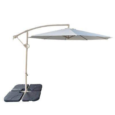 Ombrelone Lateral Tahiti Fratini 300 Cm Aluminio Fendi Capa Poliéster Base Lateral Hdpe
