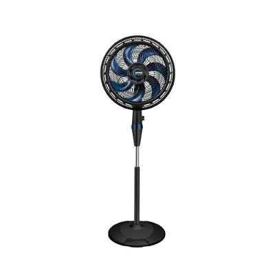 Ventilador de Coluna Arno 40cm 7 Pás 3 Velocidades Preto e Azul Escuro 220V