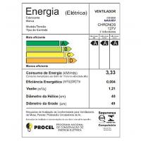 Ventilador De Coluna Mallory Chronos 40 Cm Preto E Dourado 127V - 2