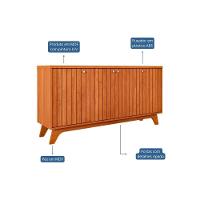 Buffet De Sala Jantar Isa 4 Portas Cinamomo - Cimol - 6