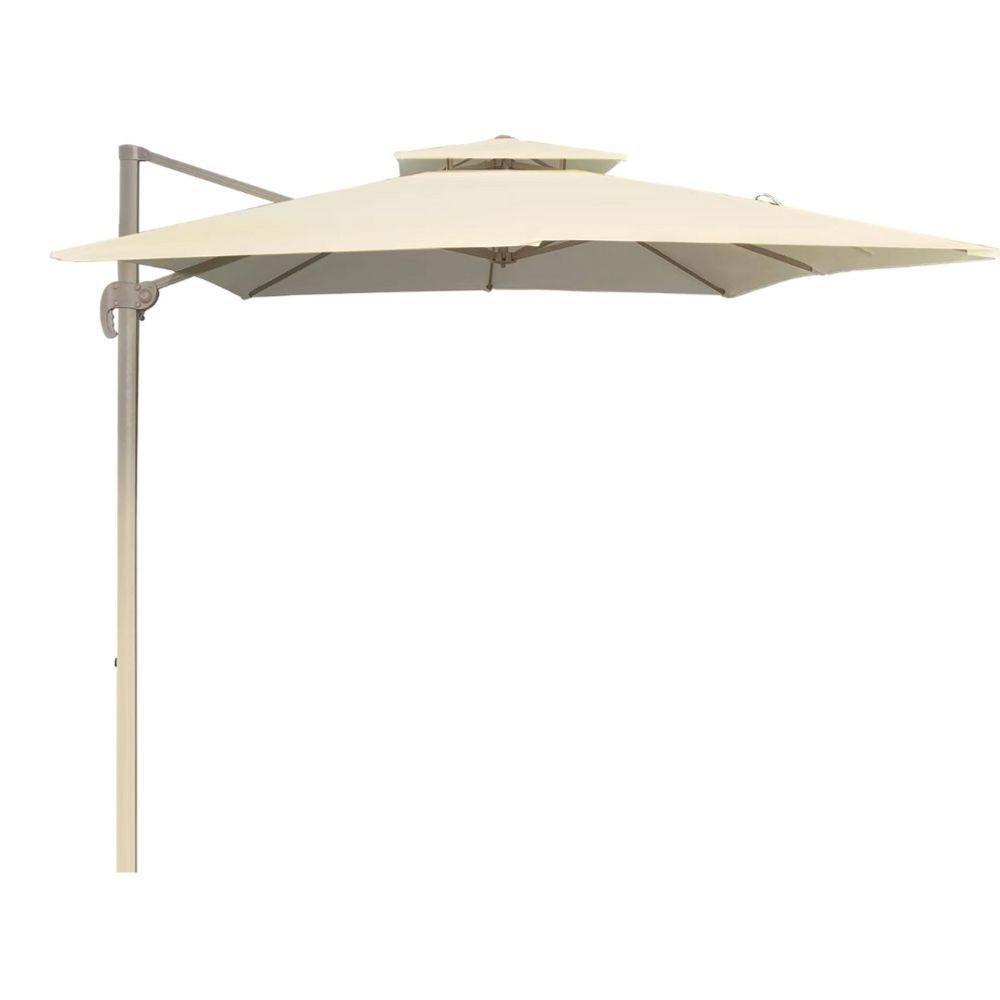 Ombrelone Lateral Trancoso Tulum Fratini 300 Cm (largura) Sem Base Em Alumínio Fendi Capa Poliéster - 1