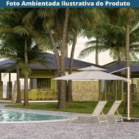 Ombrelone Lateral Trancoso Tulum Fratini 300 Cm (largura) Sem Base Em Alumínio Fendi Capa Poliéster - 5