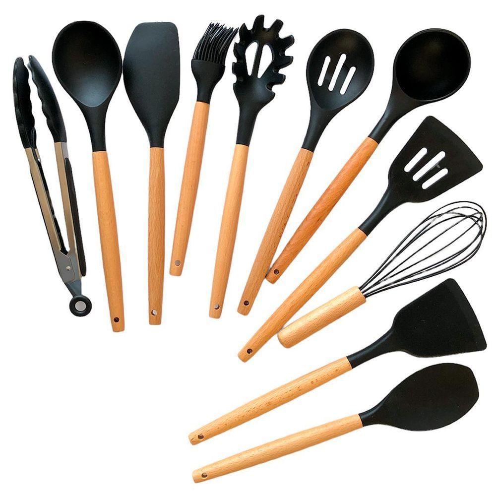 Conjunto Utensílios Profissional 12 Peças Cozinha Silicone - 2