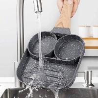 Frigideira Antiaderente Kit 2 Buracos Para Ovos 18cm - 4479389626839 - 3