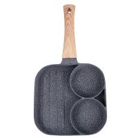 Frigideira Antiaderente 3 Partes Para Ovos Carnes Hambúrguer - 1