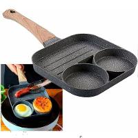 Frigideira Antiaderente 3 Partes Para Ovos Carnes Hambúrguer - 8