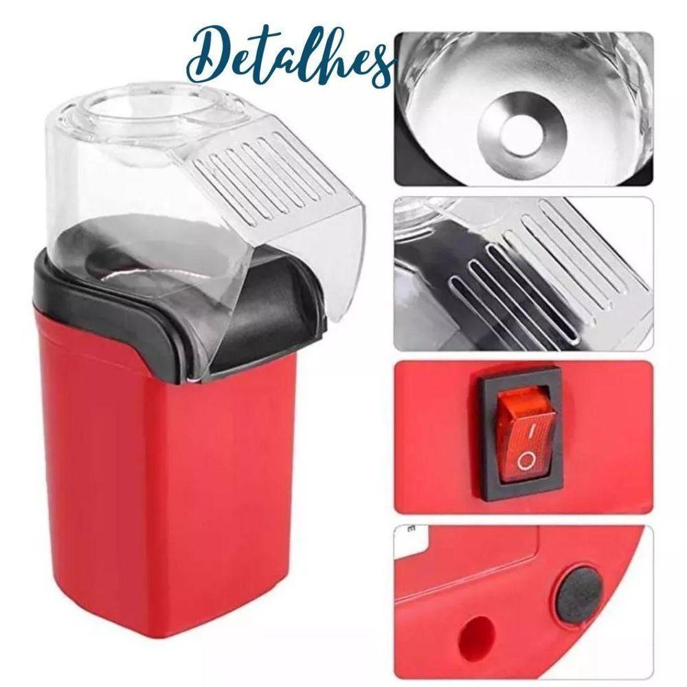 Pipoqueira Automática Retro Direcionador Pipocas Sem óleo - 3
