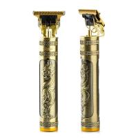 Máquina Para Cabelo Barba Dragão Buda Completa Com Pentes - 9