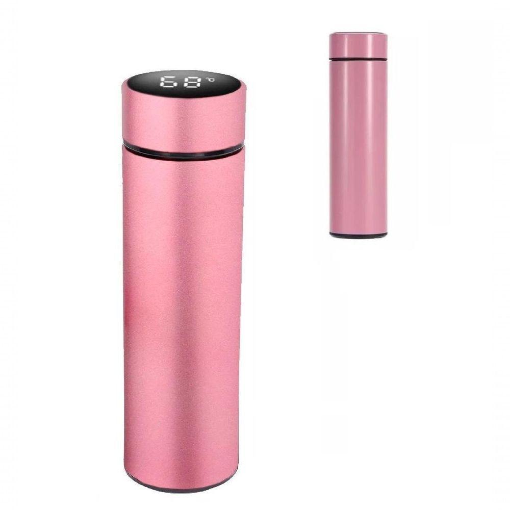 Garrafa Térmica Com Display Led Termômetro Aço Inox 480ml - 6