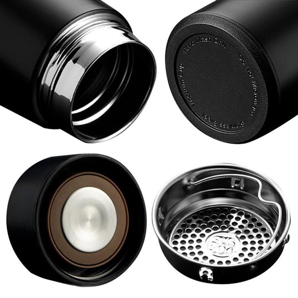 Garrafa Térmica Inteligente De Inox 500ml Tampa C/sensor De Temperatura Led água Café Chá Preto - 5