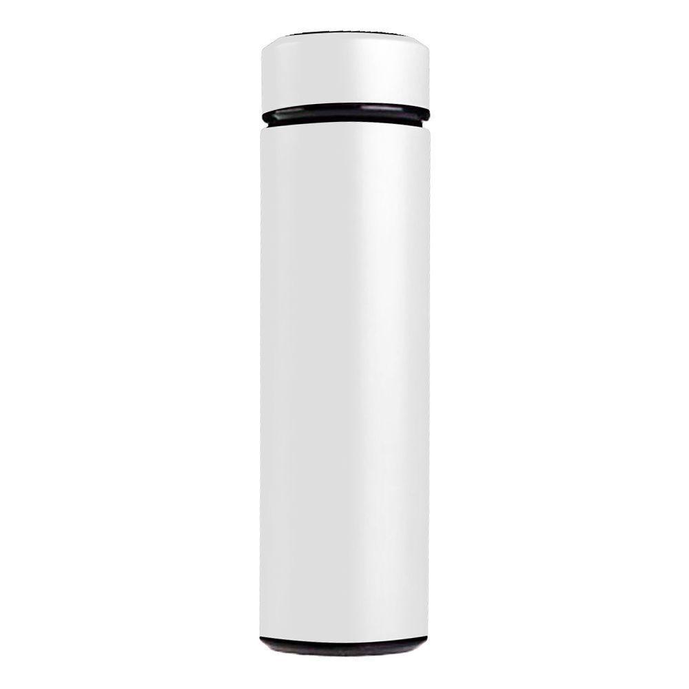 Garrafa Térmica Inteligente De Inox 500ml Tampa C/sensor De Temperatura Led água Café Chá Branco - 1