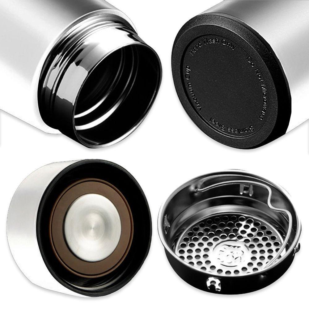 Garrafa Térmica Inteligente De Inox 500ml Tampa C/sensor De Temperatura Led água Café Chá Branco - 5