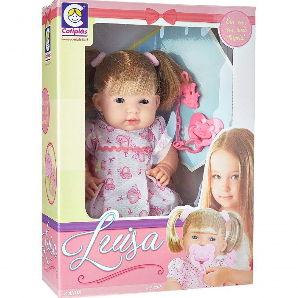 Boneca Luísa Com Chupeta - Cotiplás 2078 - 1