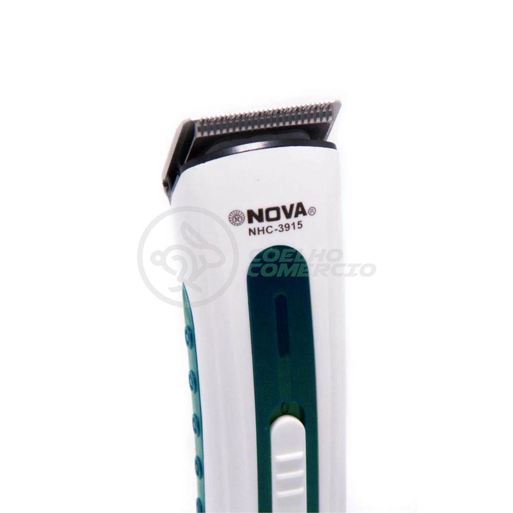 Máquina De Cortar Cabelo Barba Pelos Pezinho Portátil Nhc-3780 Bivolt Recarregável Verde - Nova 1 - 3