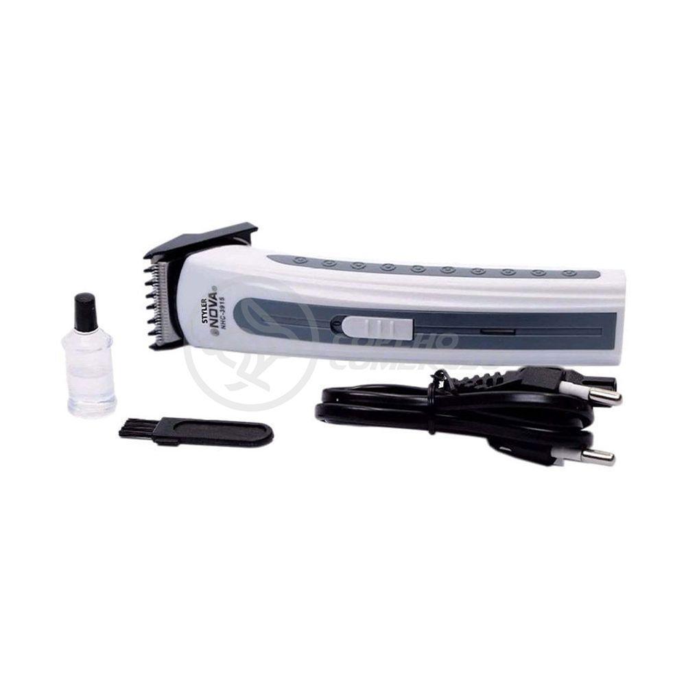 Máquina De Cortar Cabelo Barba Pelos Pezinho Portátil Nhc-3780 Bivolt Recarregável Verde - Nova 1 - 6