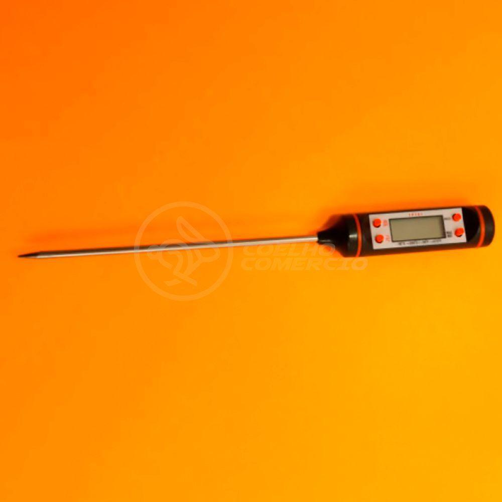 Termômetro Culinário Cozinha Digital Com Espeto Alimentos E Líquidos Mede -50ºc A +300ºc - 3