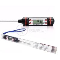 Termômetro Culinário Cozinha Digital Com Espeto Alimentos E Líquidos Mede -50ºc A +300ºc - 1