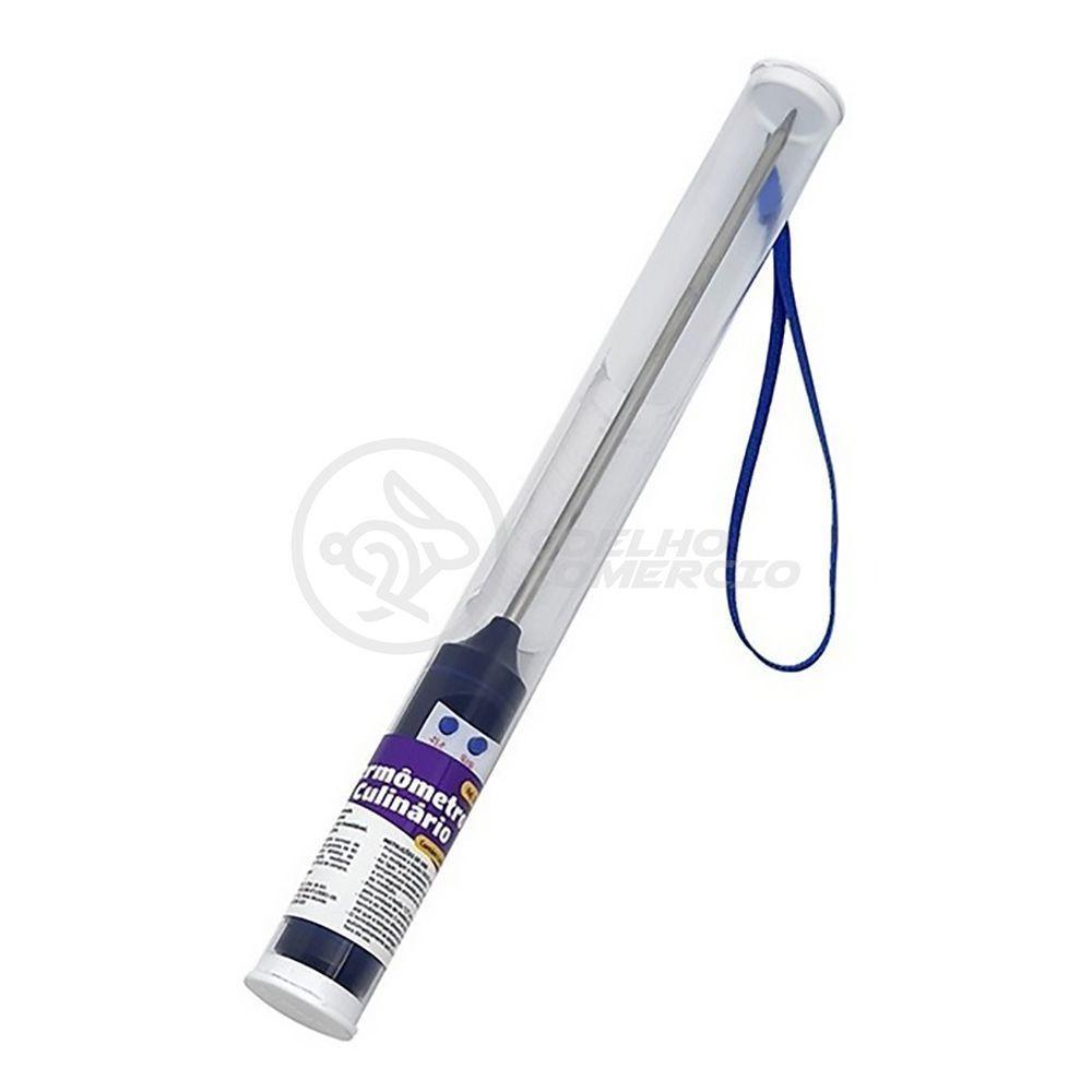 Termômetro Culinário Cozinha Digital Com Espeto Alimentos E Líquidos Mede -50ºc A +300ºc - 1