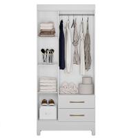 Guarda Roupa de Solteiro com 3 Portas 82x182cm Lima Moval Branco Flex - 3