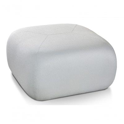 Puff Estofado Orgânico Cinza 90x90 Kumura