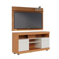 Rack com Painel Para TV Até 55 Pol 136x168cm Colibri Freijó Off White - 2