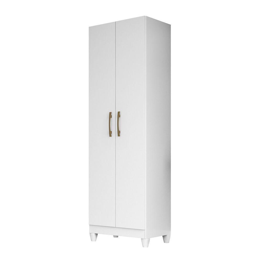 Armário Multiuso com 2 Portas 55x181cm New Iris Moval Branco - 2