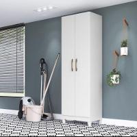 Armário Multiuso com 2 Portas 55x181cm New Iris Moval Branco - 1
