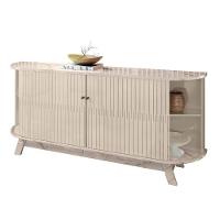 Buffet Aparador 4 Portas 2 Gavetas 183x81cm Mônaco Madetec Calacata Off White - 3