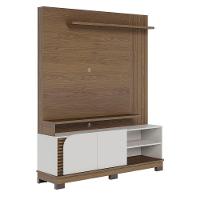 Estante Home TV Até 65 Pol com 2 Gavetas 152x187cm Jurerê Colibri Amêndoa Off White - 2