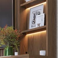 Estante Home Ripado Para TV Até 82 Pol com Led 240x198cm Cancún Colibri Amêndoa - 5