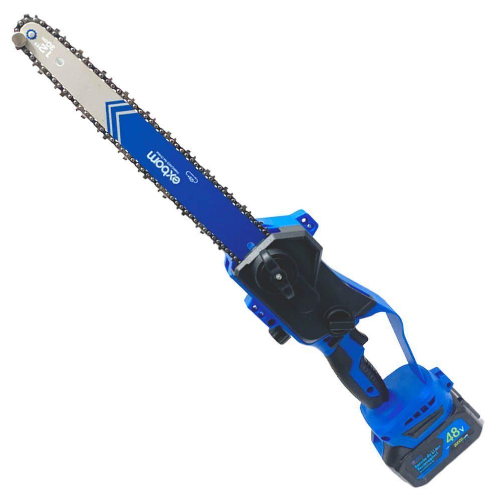 Motosserra Elétrica Portátil 12 Polegadas Brushless Com Led E Bateria 48v - 4