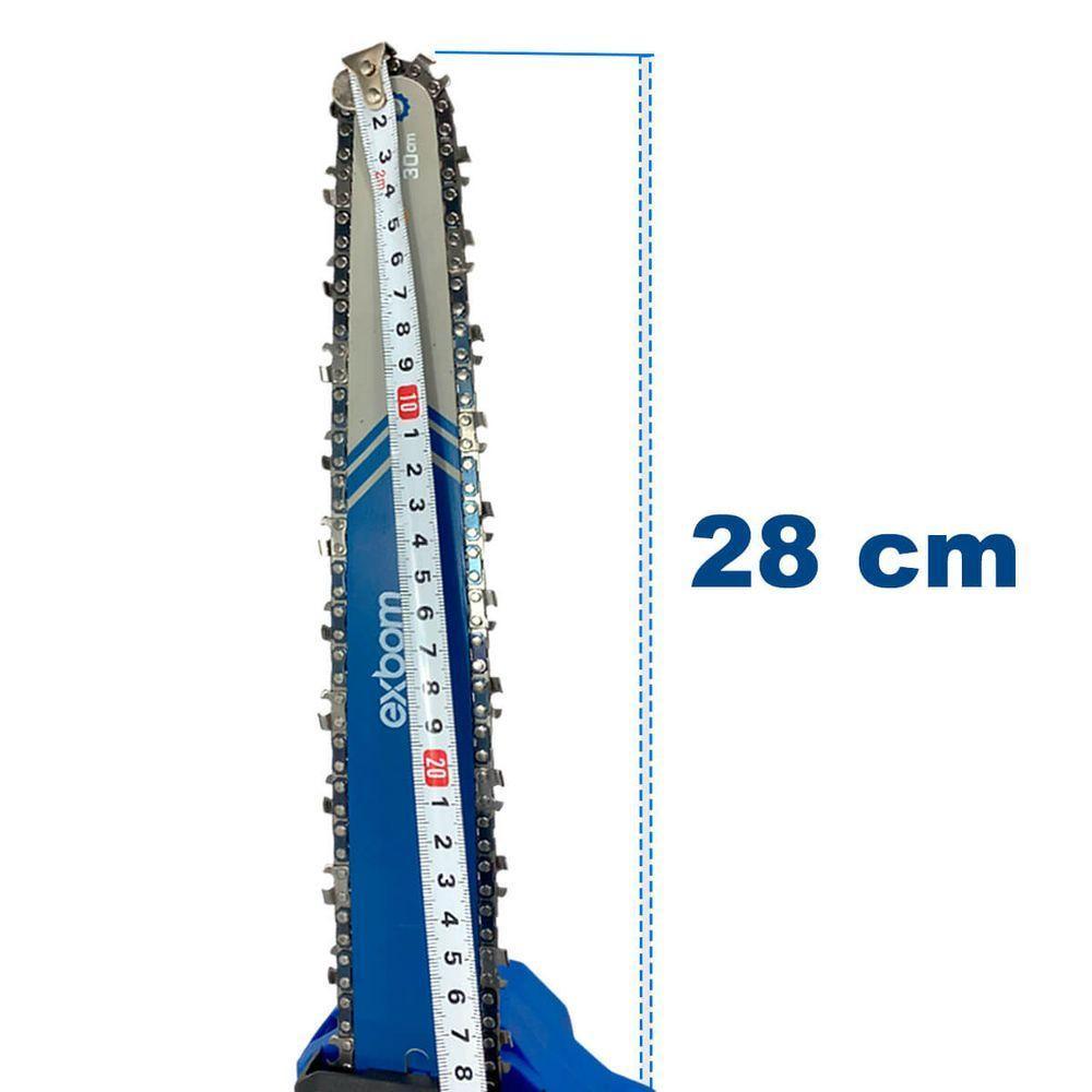 Motosserra Elétrica Portátil 12 Polegadas Brushless Com Led E Bateria 48v - 7