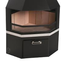 Lareira De Canto Grande Com Caixa De Lenha Fornos Pinhal - 4