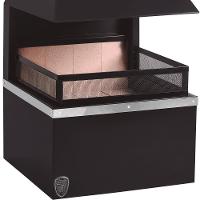 Lareira De Meio Com Kit Instalação Preto Fornos Pinhal - 4