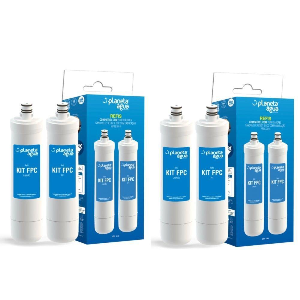 Kit 2 Refil Filtro Purificador Kit Fpc Compatível com PPF5 - 2