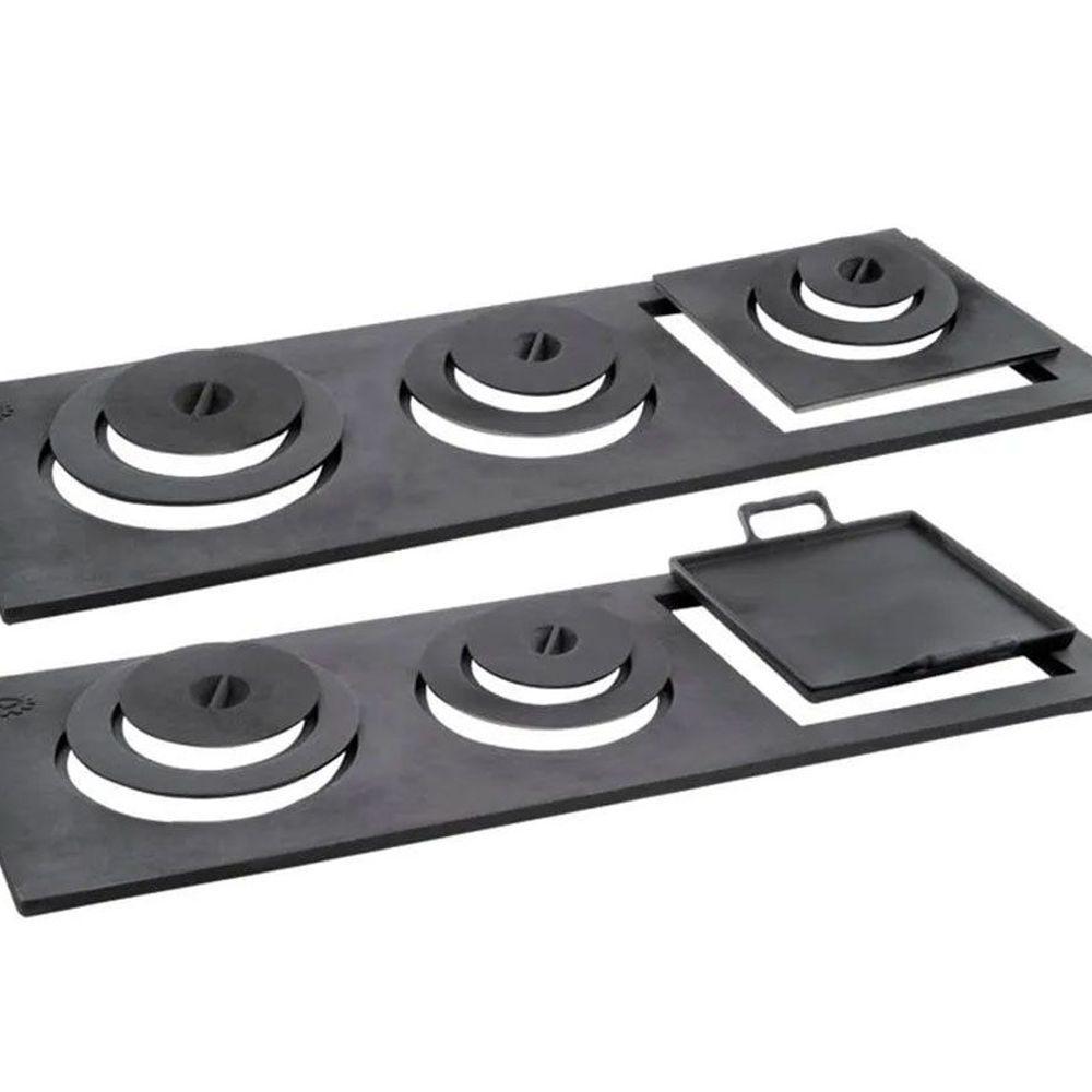 Chapa Redução Fogão a Lenha Libaneza com Bifeteira Bassan - 1