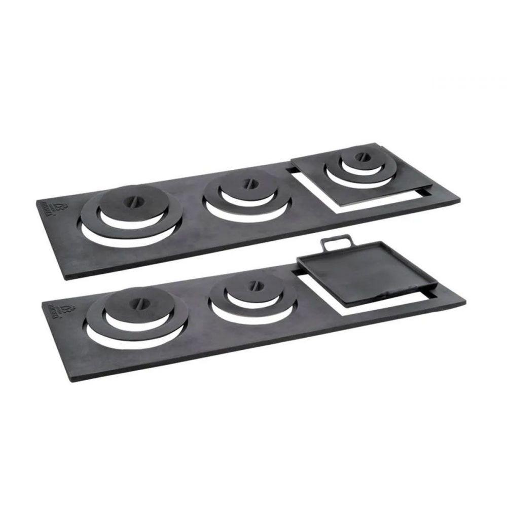 Chapa Redução Fogão a Lenha Libaneza com Bifeteira Bassan - 2