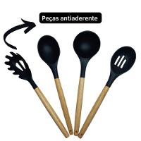 Kit Utensílios Cozinha Silicone 12 Peças Antiaderente - 7