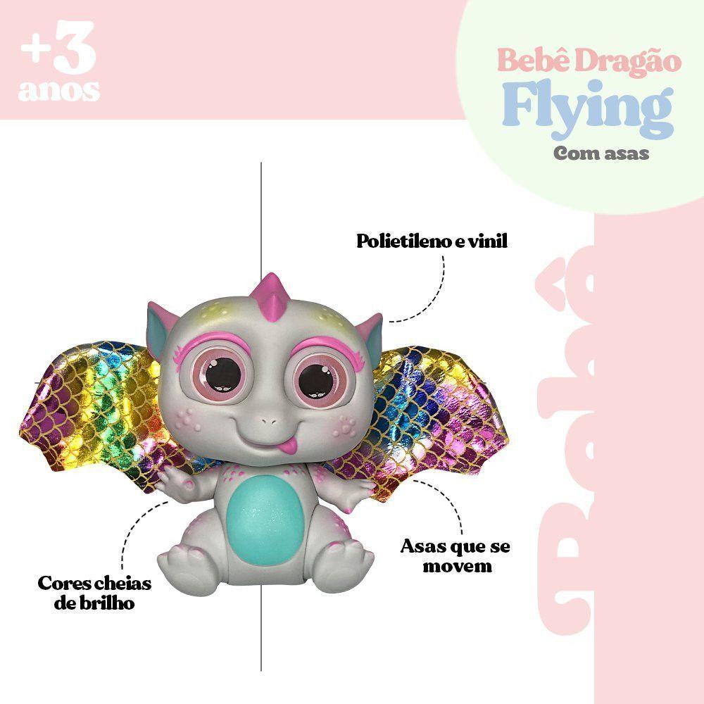 Bebê Dragão Fofo Flying Baby Com Asas - Branco Você Pode Gostar De Bebê Dragão Fofo Com Asas - 2