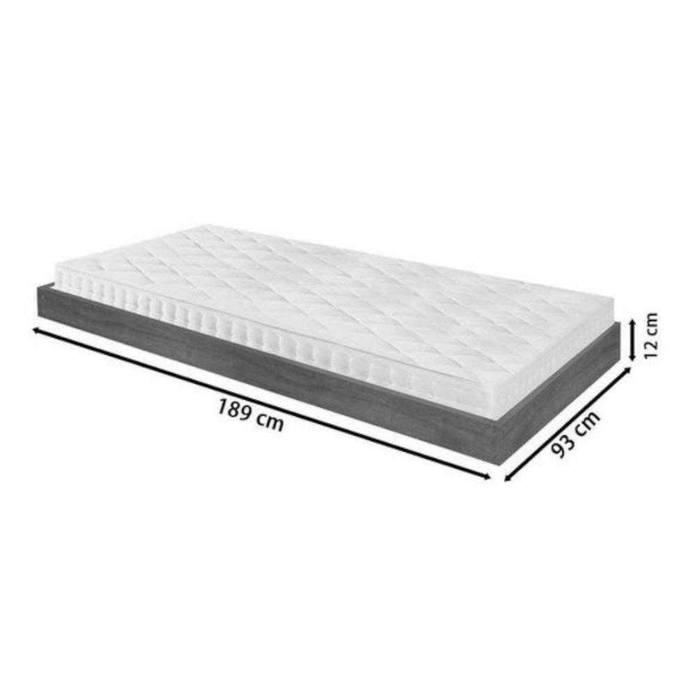 Cama Lara Imbuia Com Auxiliar E 02 Colchões Atraente - 2