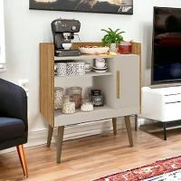 Aparador Com Nichos Café Ii Cinamomo E Off White Bechara - 1