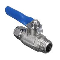 Torneira Macho De Metal Em Linha Conexão Mangueira De 1/4 Rosca De 1/4 - 1