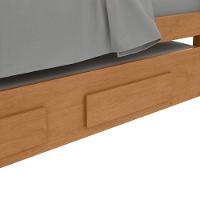 Cama Solteiro Bibox 2 Gavetas Athenas - Lopas Amendoa Clean/off White. - 5