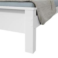 Cama Solteiro Bibox 2 Gavetas Athenas - Lopas Branco. - 3