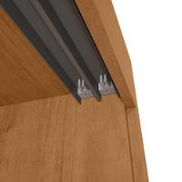 Guarda Roupa Saion 3 Portas Sem Espelho Com Pés - Lopas Amendoa Clean/off White. - 5