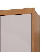 Guarda-roupas Casal Aries 6 Portas 5 Gavetas Sem Espelho Com Pés - Lopas Amendoa Clean/off White - 5