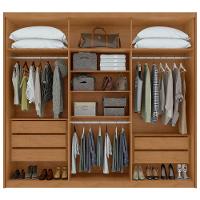 Guarda-roupas Casal Aries 6 Portas 5 Gavetas Sem Espelho Com Pés - Lopas Amendoa Clean/off White - 6