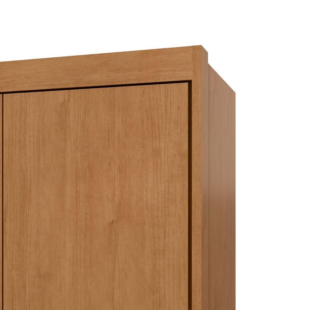 Guarda-roupas Casal Aries 6 Portas 5 Gavetas Sem Espelho Com Pés - Lopas Amendoa Clean. - 5