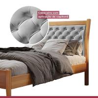 Cama Solteiro 90cm Vivare Amêndoa Mel/tecido Welutop Josandro Amêndoa Mel/tecido Welutop - 5